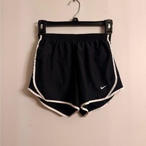 Nike Women's Black Shorts with White Trim